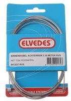 Load image into Gallery viewer, Elvedes rem-binnenkabel rvs 2-nippels 2.35m