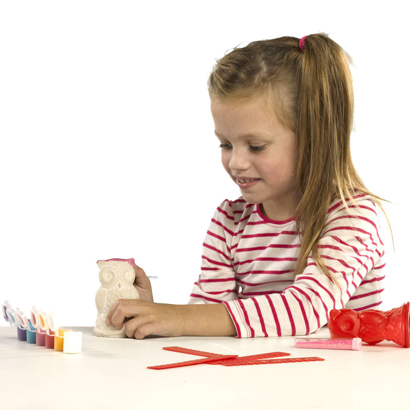 Load image into Gallery viewer, SES Gips Gieten en Schilderen Uil