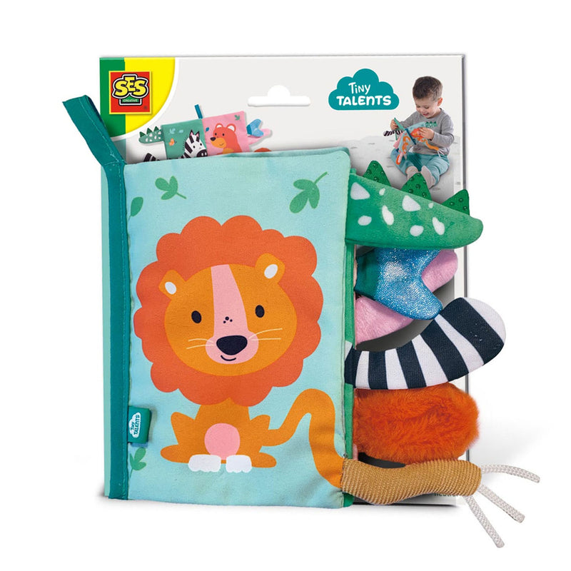 Load image into Gallery viewer, Ses creative ses tiny talents sensory soft dierenstaarten boek