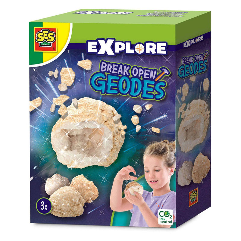 Load image into Gallery viewer, Ses creative ses explore geodes open breken