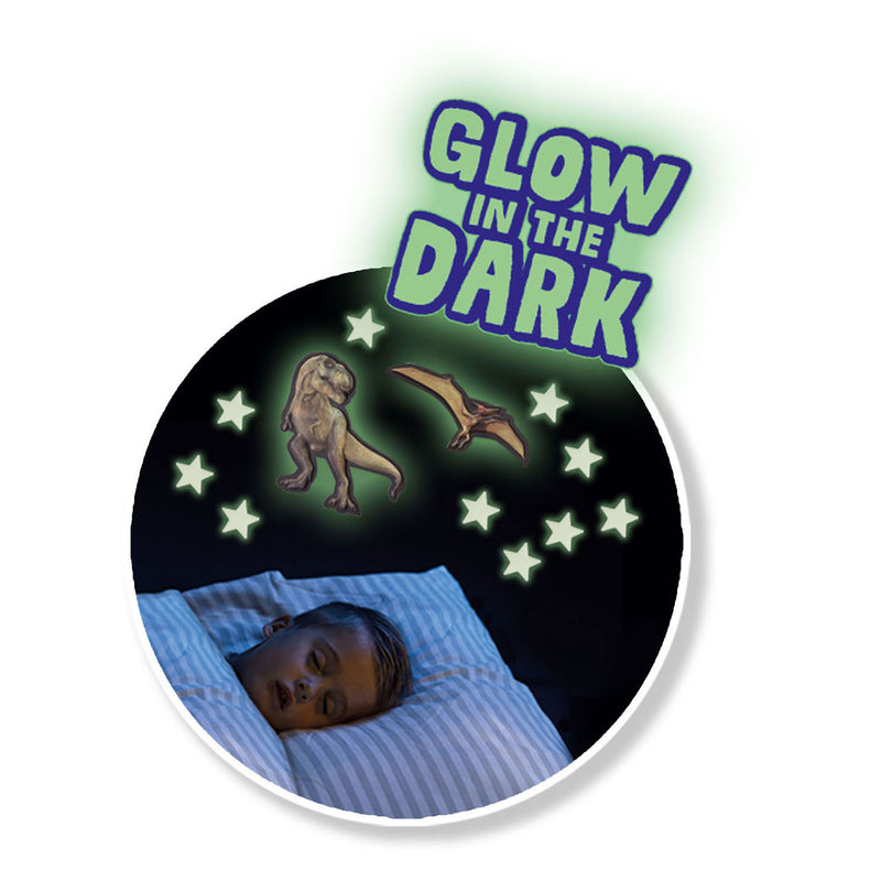 Load image into Gallery viewer, SES Mega Glowing T-Rex World Muurstickers