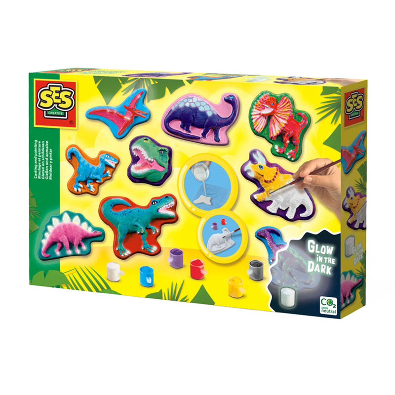 Load image into Gallery viewer, Ses gieten en schilderen - dino fantasie