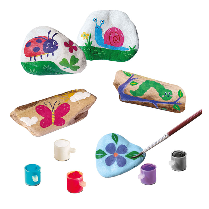 Load image into Gallery viewer, Ses stenen-drijfhout decoreren | 2 stuks