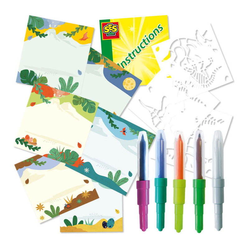 Load image into Gallery viewer, Ses blow airbrush pens - dino's magisch kleurveranderen