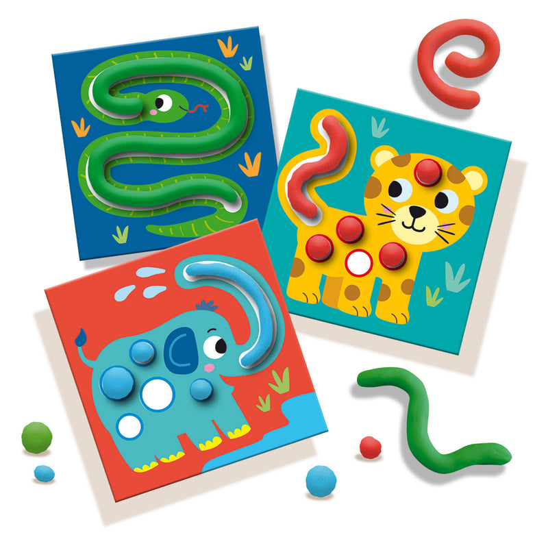 Load image into Gallery viewer, SES My First My First - Klei Opdrachtkaarten Dieren