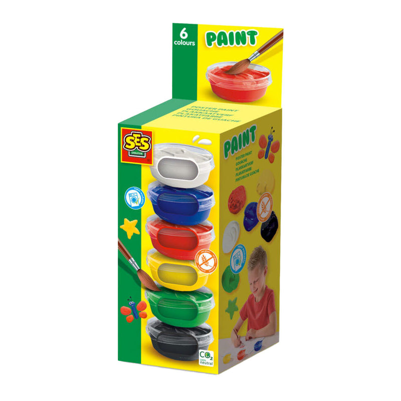 Load image into Gallery viewer, Ses creative ses plakkaatverf, 6x45ml