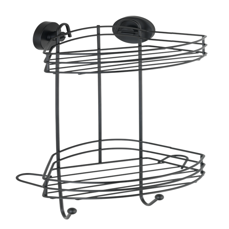 Load image into Gallery viewer, Wenko 1069607 - vacuum-loc hoekrek 2-laags zw. | 1 stuks