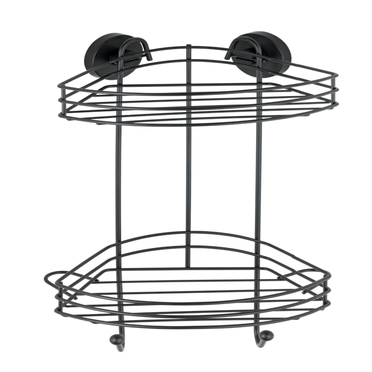 Load image into Gallery viewer, Wenko 1069607 - vacuum-loc hoekrek 2-laags zw. | 1 stuks