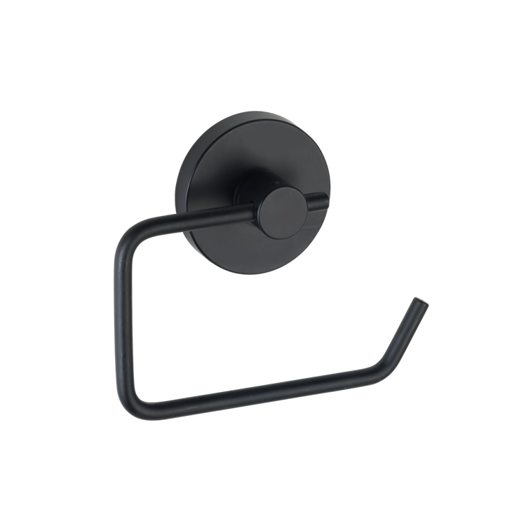 Load image into Gallery viewer, Wenko vacuum-loc toiletrolhouder milazzo mat zwart - wc rolhouder - bevestigen zonder boren