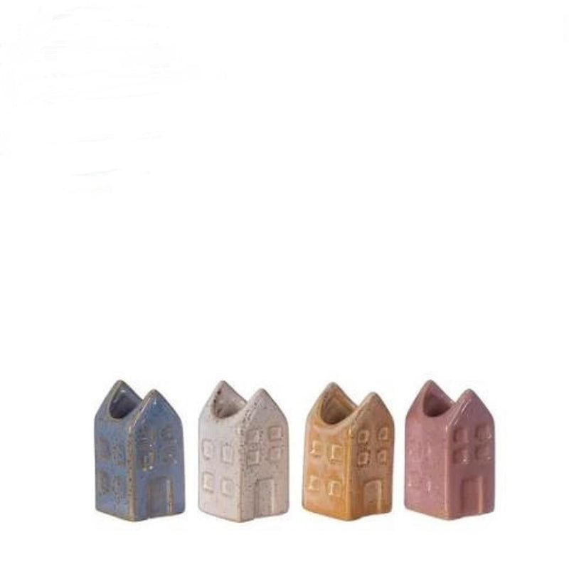 Load image into Gallery viewer, Ideas 4 seasons bloemenvaas huisje amsterdam s 3x3x6cm 4 assorti