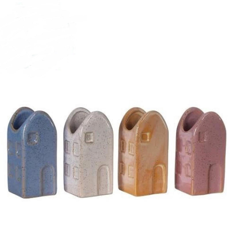 Load image into Gallery viewer, Ideas 4 seasons bloemenvaas huisje valarta m 4x4x9cm 4 assorti