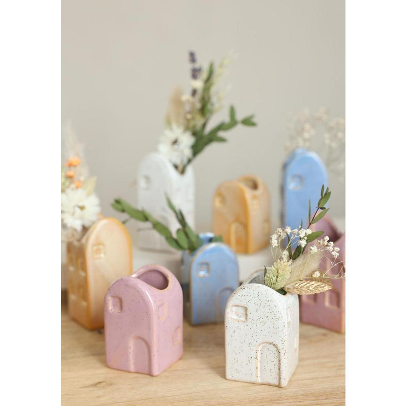 Load image into Gallery viewer, Ideas 4 seasons bloemenvaas huisje valarta m 4x4x9cm 4 assorti
