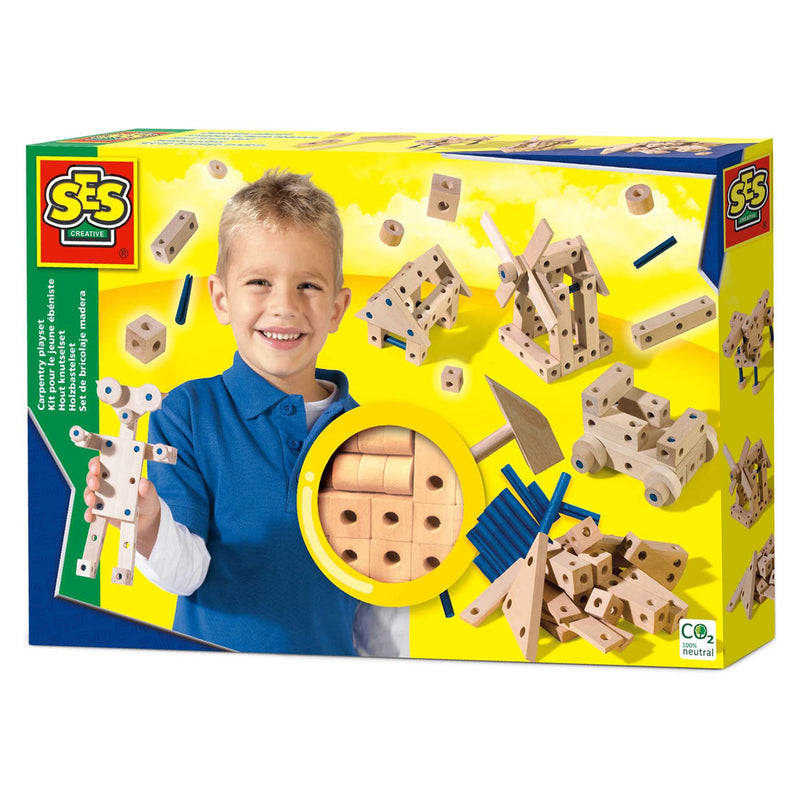 Load image into Gallery viewer, Ses houten knutselset