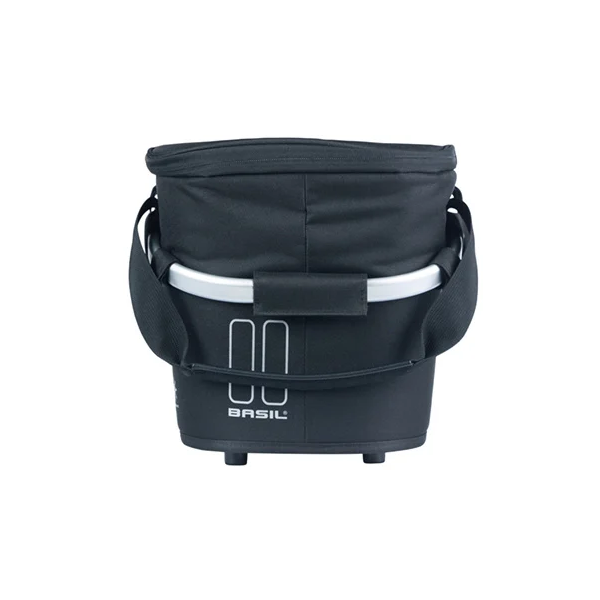 Load image into Gallery viewer, Basil fietsmand classic carry all iso met mik bevestiging 18 liter 38 x 21 x 27 cm - zwart
