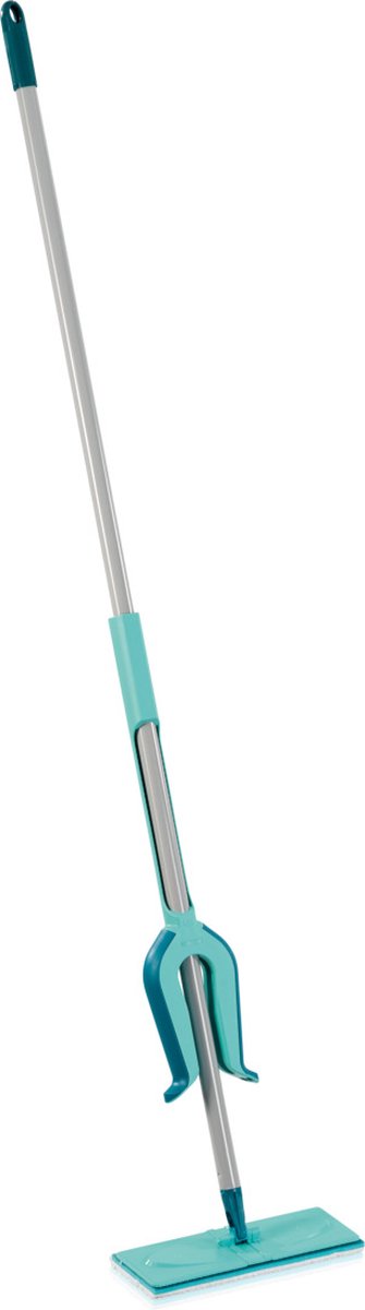 Afbeelding laden in galerijviewer, Leifheit picobello vloerwisser s micro duo met steel - 27 cm wisbreedte - turqouise - grijs