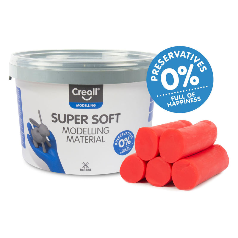 Load image into Gallery viewer, Creall supersoft klei rood, 1750gr.