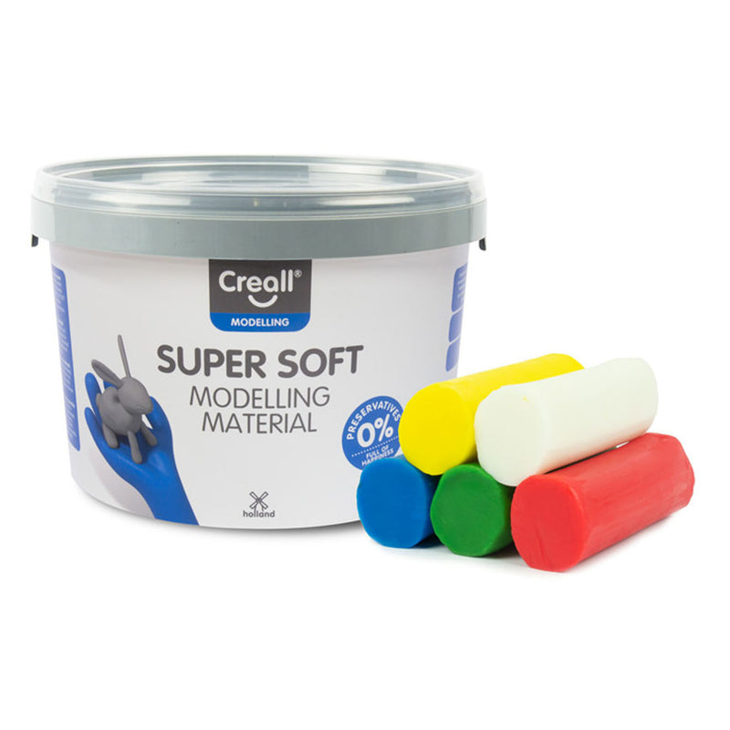 Load image into Gallery viewer, Creall supersoft klei - 5 kleuren klei - 1750gr.