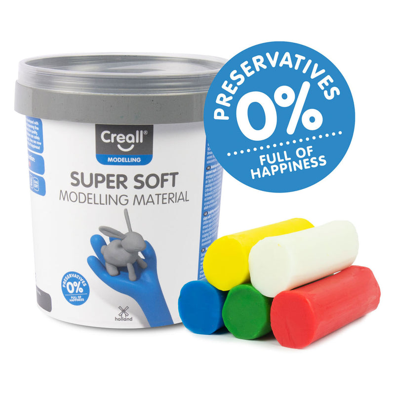 Load image into Gallery viewer, Creall supersoft klei 5 kleuren, 450gr.