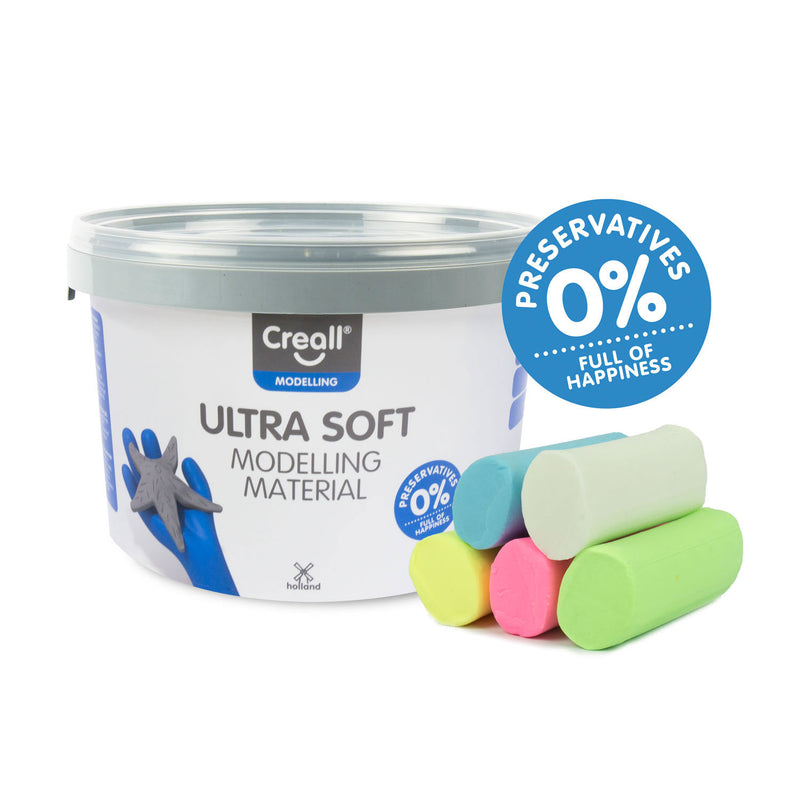 Load image into Gallery viewer, Creall boetseerpasta | pot van 1 | 10 kg met geassorteerde kleuren