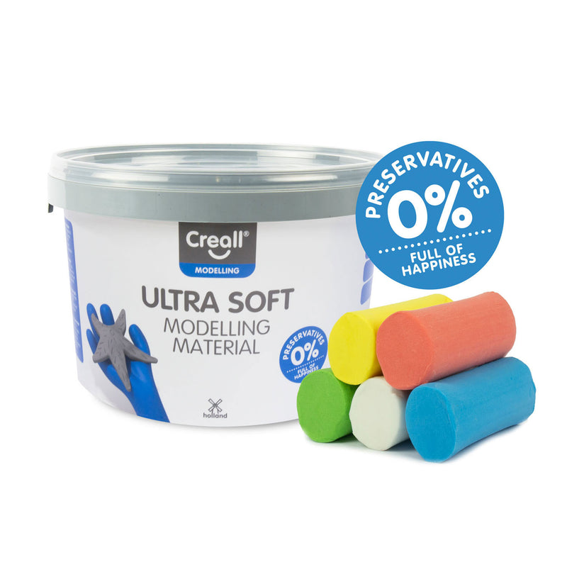 Load image into Gallery viewer, Creall ultra soft klei kleur - 5 kleuren klei - 1100 gr.