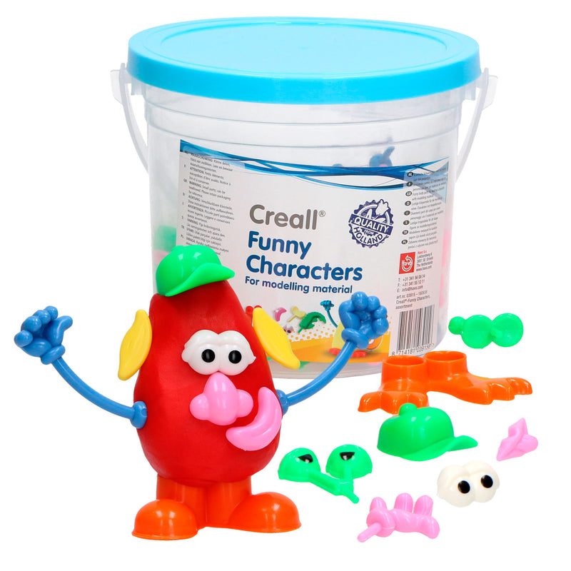 Load image into Gallery viewer, Creall funny characters klei accessoires, 130dlg