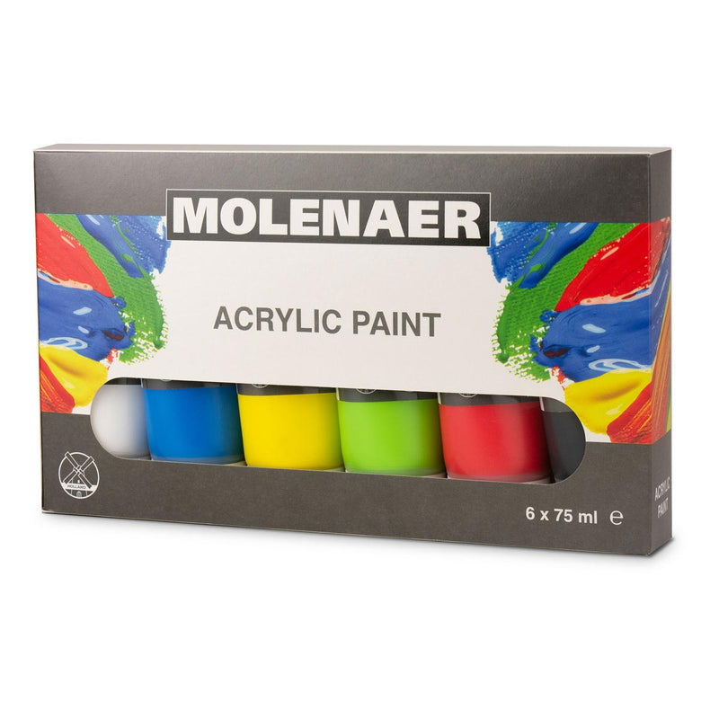 Load image into Gallery viewer, Molenaer acrylverf, 6x75ml