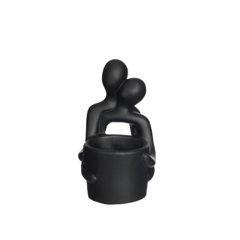 Load image into Gallery viewer, Ideas 4 seasons bloempot embrace zwart 10,4x9,2x15,7cm