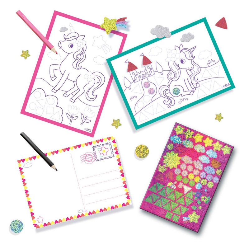 Load image into Gallery viewer, Ses creative 02401 activiteiten tas - armbandjes maken - kleuren - stickeren - knutselen op reis - versier je eigen tas