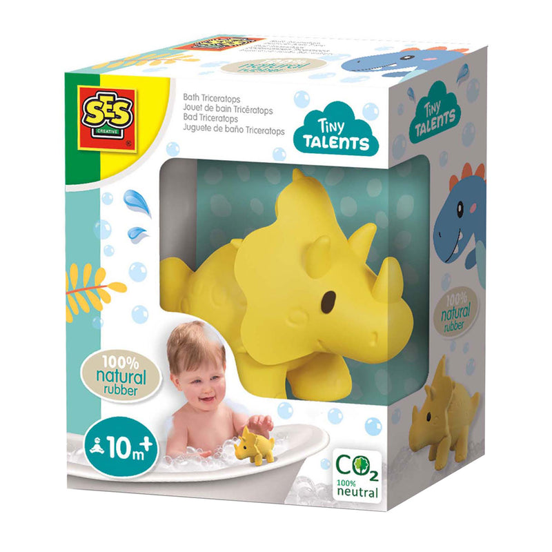 Load image into Gallery viewer, Ses bad triceratops - 100% natuurlijk rubber