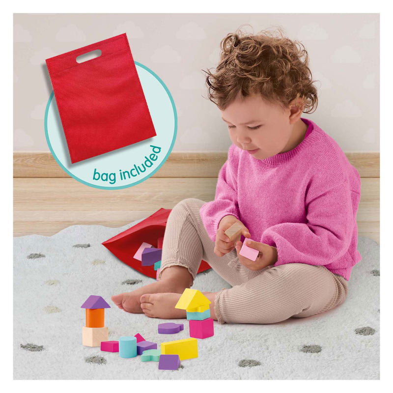 Load image into Gallery viewer, Ses houten bouwblokken eenhoorn, 52st.