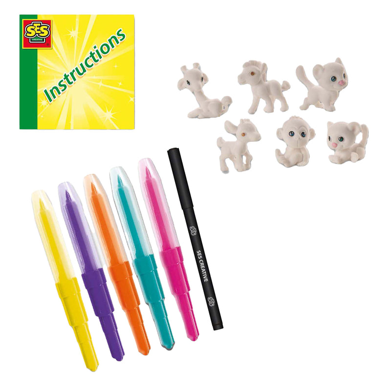 Load image into Gallery viewer, Ses blow airbrush pens - safari dieren, 6st.