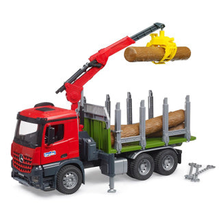 Load image into Gallery viewer, Bruder auto vrachtwagen mb arocs met bomen