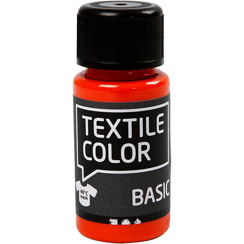 Load image into Gallery viewer, Creativ company http: www.cchobby.nl textielkleur-oranje-50-ml-1-fles
