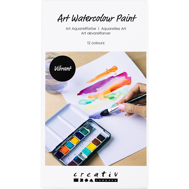 Afbeelding laden in galerijviewer, Creativ company https: www.cchobby.nl art-aquarelverf-pan-bloemen-en-landschappen-afm-10x15x20-mm-diverse-kleuren-12-kleur-1-stuk