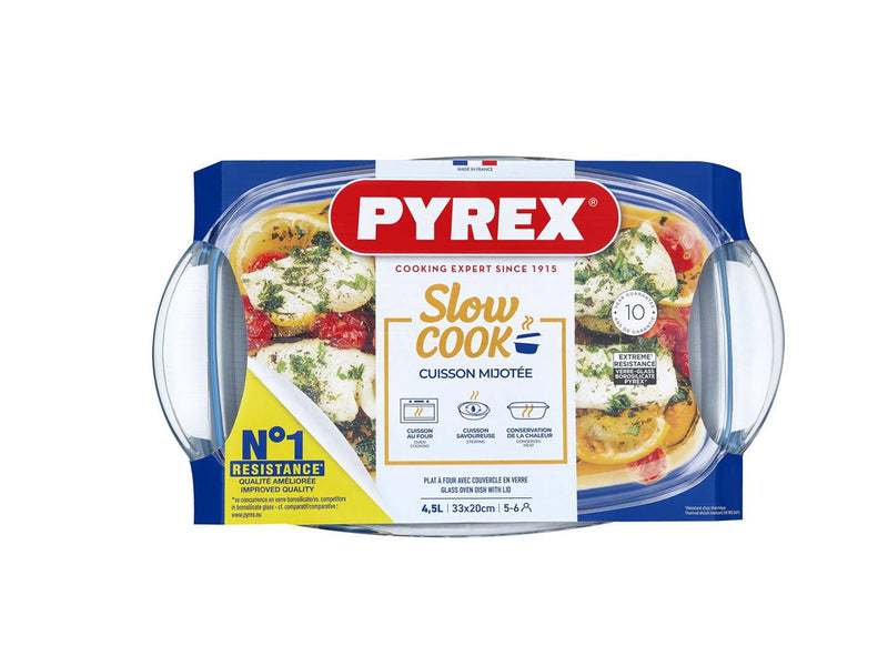 Load image into Gallery viewer, Pyrex ovenschaal met deksel 33x20x13cm