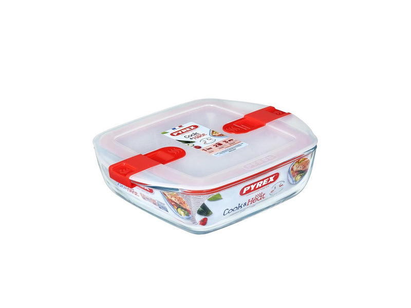 Load image into Gallery viewer, Pyrex schaal met deksel 1l 20x17x6cm