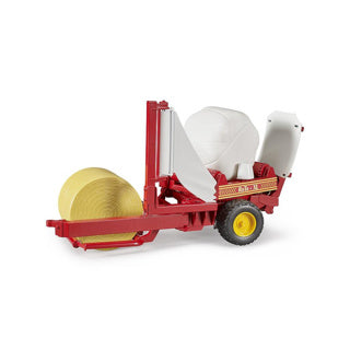 Load image into Gallery viewer, Bruder tractor aanhanger strobalen wikkelaar