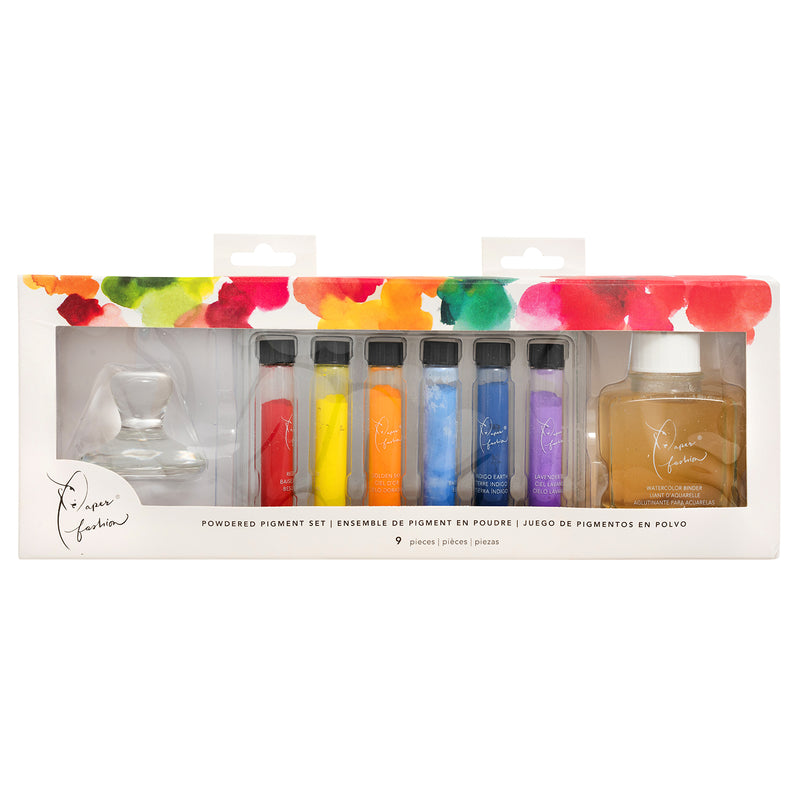 Load image into Gallery viewer, American crafts • paper fashion verf powdered pigment set 9pcs