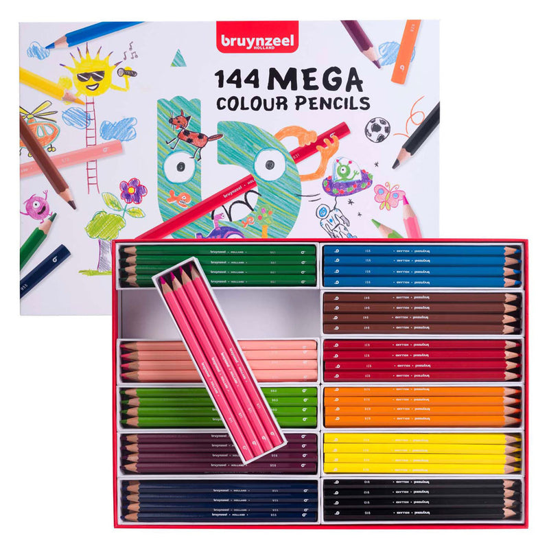 Load image into Gallery viewer, Bruynzeel mega kleurpotlodenset, 12x12 kleuren