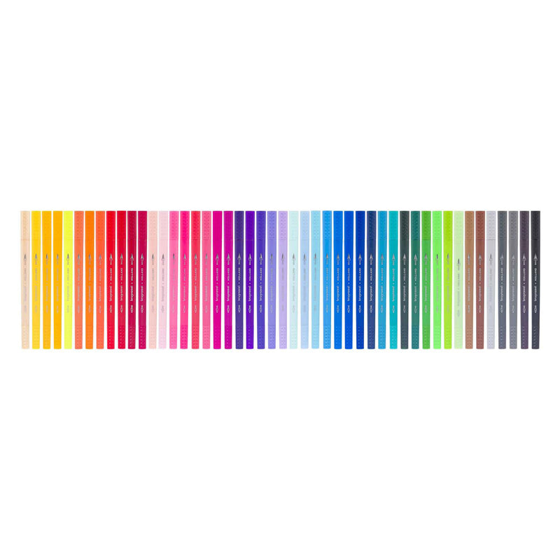 Load image into Gallery viewer, Bruynzeel creatives fineliner brushpen set 48 kleuren