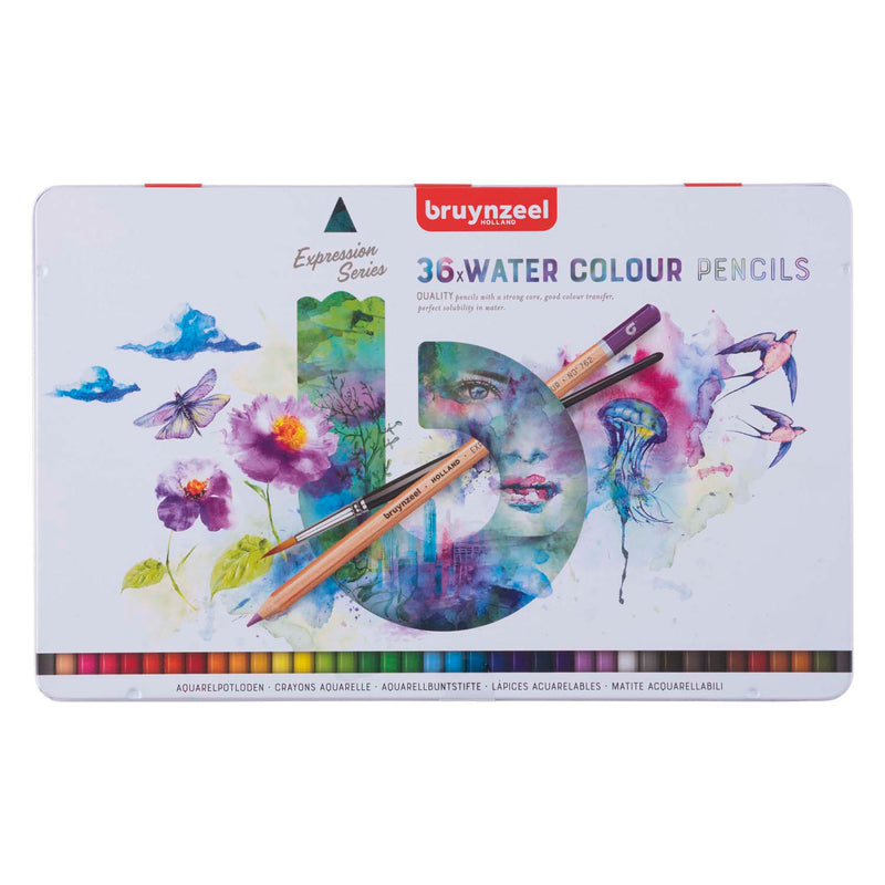 Load image into Gallery viewer, Bruynzeel expression aquarelpotloden blik 36