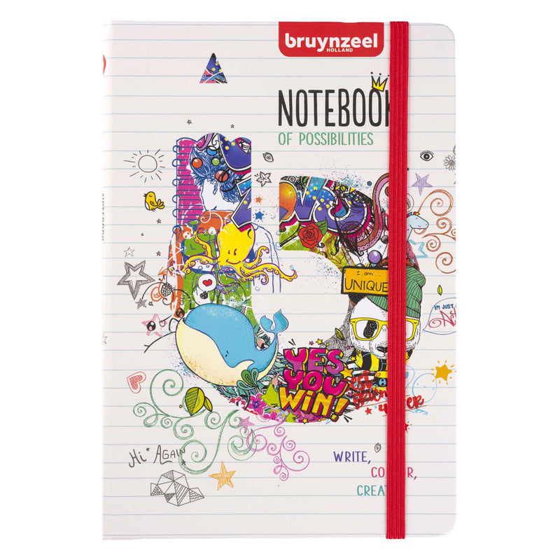Afbeelding laden in galerijviewer, Bruynzeel notitieboek a5 80 g m 160 pagina's