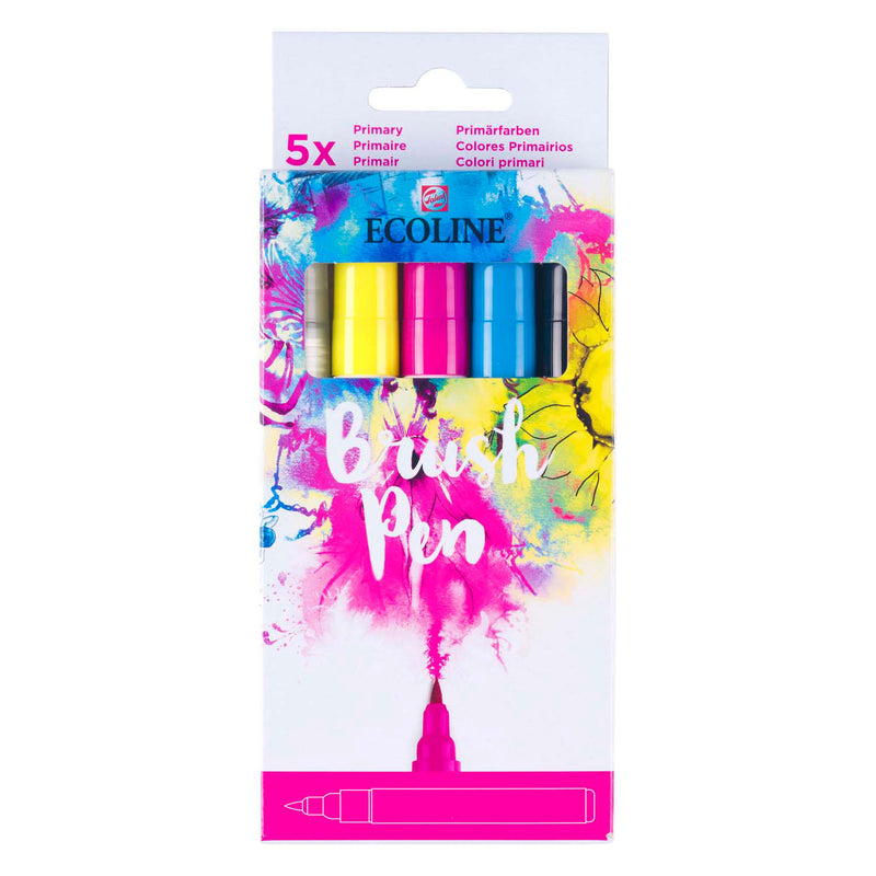 Load image into Gallery viewer, Ecoline brush pen set primair | 5 colours