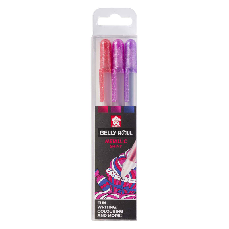 Load image into Gallery viewer, Sakura gelly roll metallic set 3 gelpennen sweets