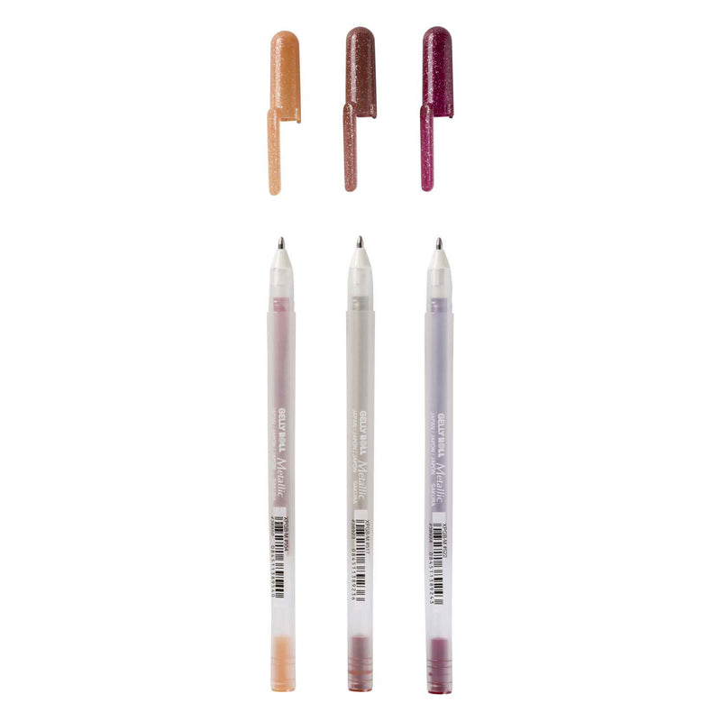 Load image into Gallery viewer, Sakura gelly roll metallic set 3 gelpennen nature
