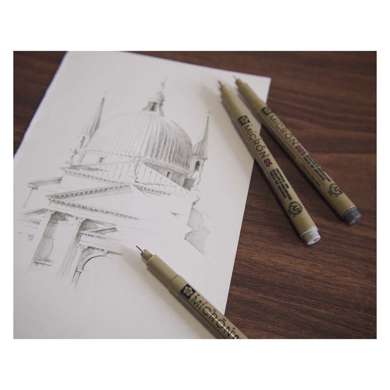 Load image into Gallery viewer, Sakura pigma micron 05 fineliner set, 3 pennen, zwartgrijs