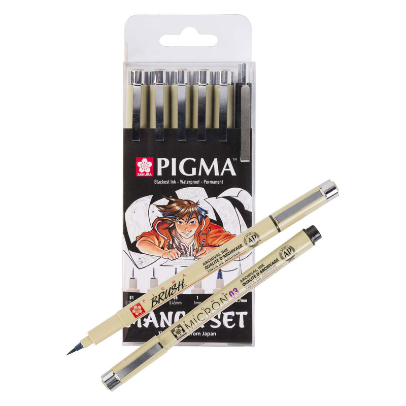 Load image into Gallery viewer, Sakura unieke manga-collectie van 6 pigma micron