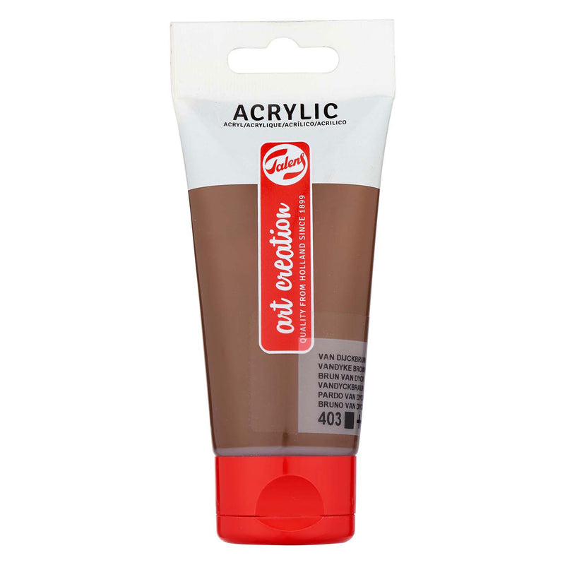 Load image into Gallery viewer, Talens art creation acrylverf tube 75ml van dijckbruin 403