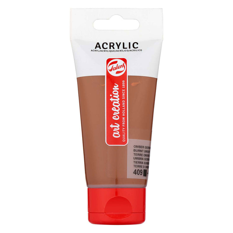 Load image into Gallery viewer, Talens art creation acrylverf tube 75ml omber gebrand 409