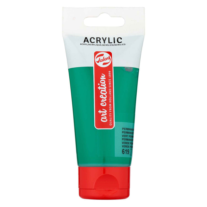 Load image into Gallery viewer, Talens art creation acrylverf tube 75ml permanentgroendonk